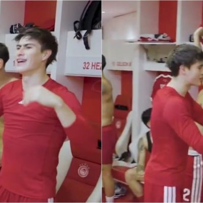 Armando-Hormiga-Gonzalez-celebra-con-La-Cumbia-de-los-Trapos-tras-el-triunfo-del-Olympiacos