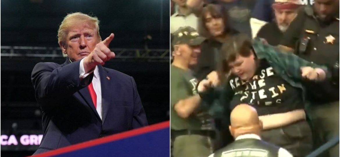 Trump-llama-gordo-a-manifestante-golpeado-durante-mitin-en-Ohio